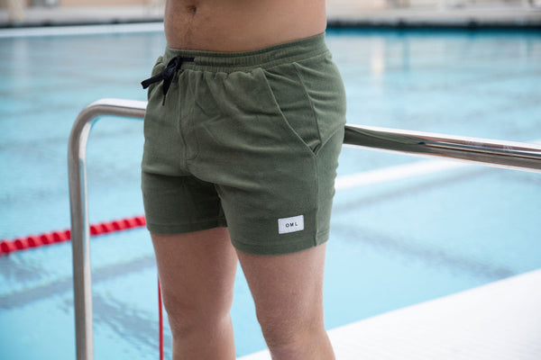 Terry Cloth Short - Olive